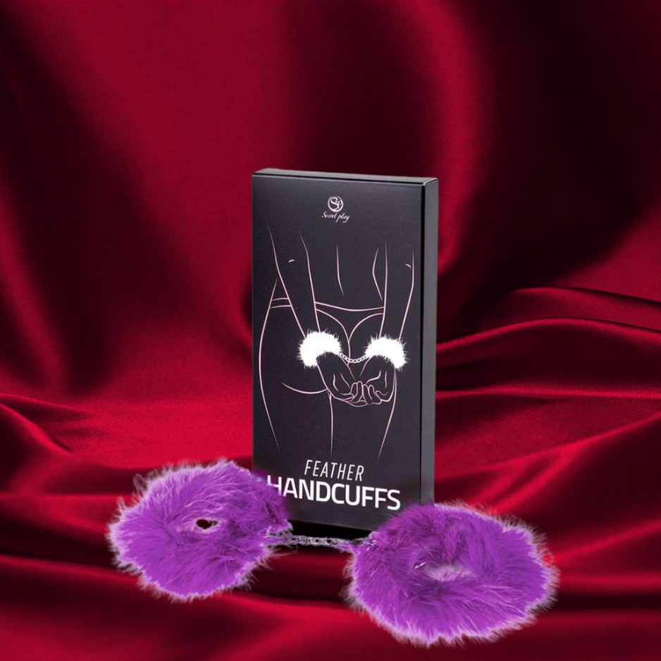 Menottes Plume violet